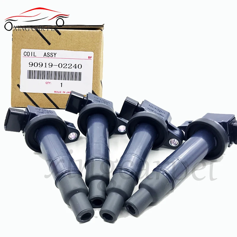 4pcs Ignition Coil 90919-02240 For Toyota Scion xA xB Yaris Echo Prius 1.5 90919 02240 9091902240 Auto Part