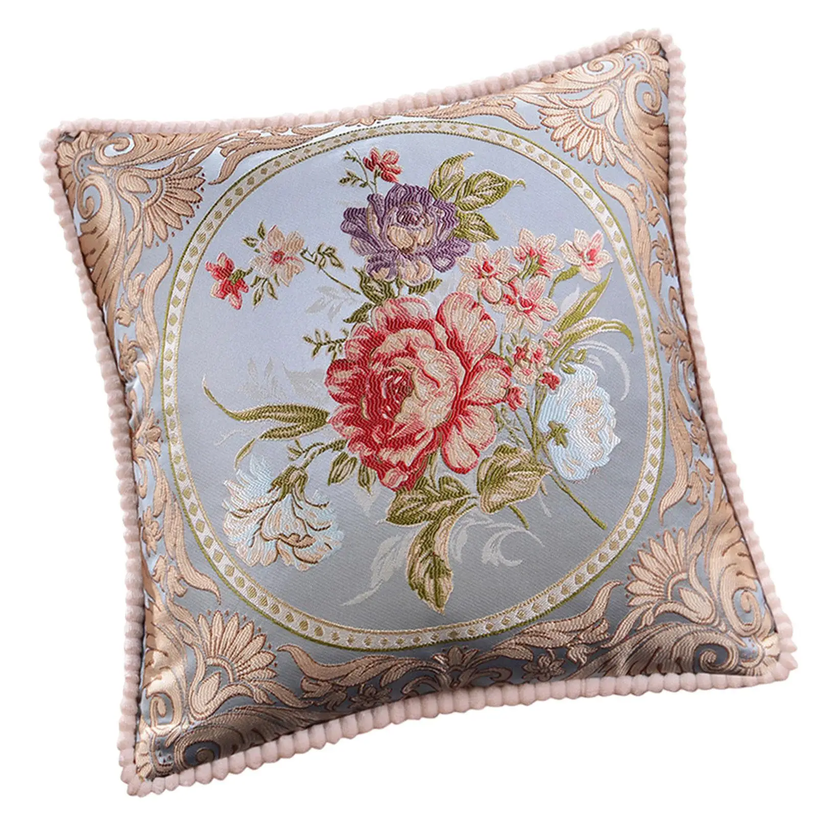 Throw Pillow Cover Elegant Soft Easy to Care Decorative Square Cushion Cover for