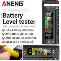 Battery Capacity Tester Multifunctional Quickly Measure Battery Level Measurements Tester for AA/AAA/C/D/9V/1.5V Button Cell