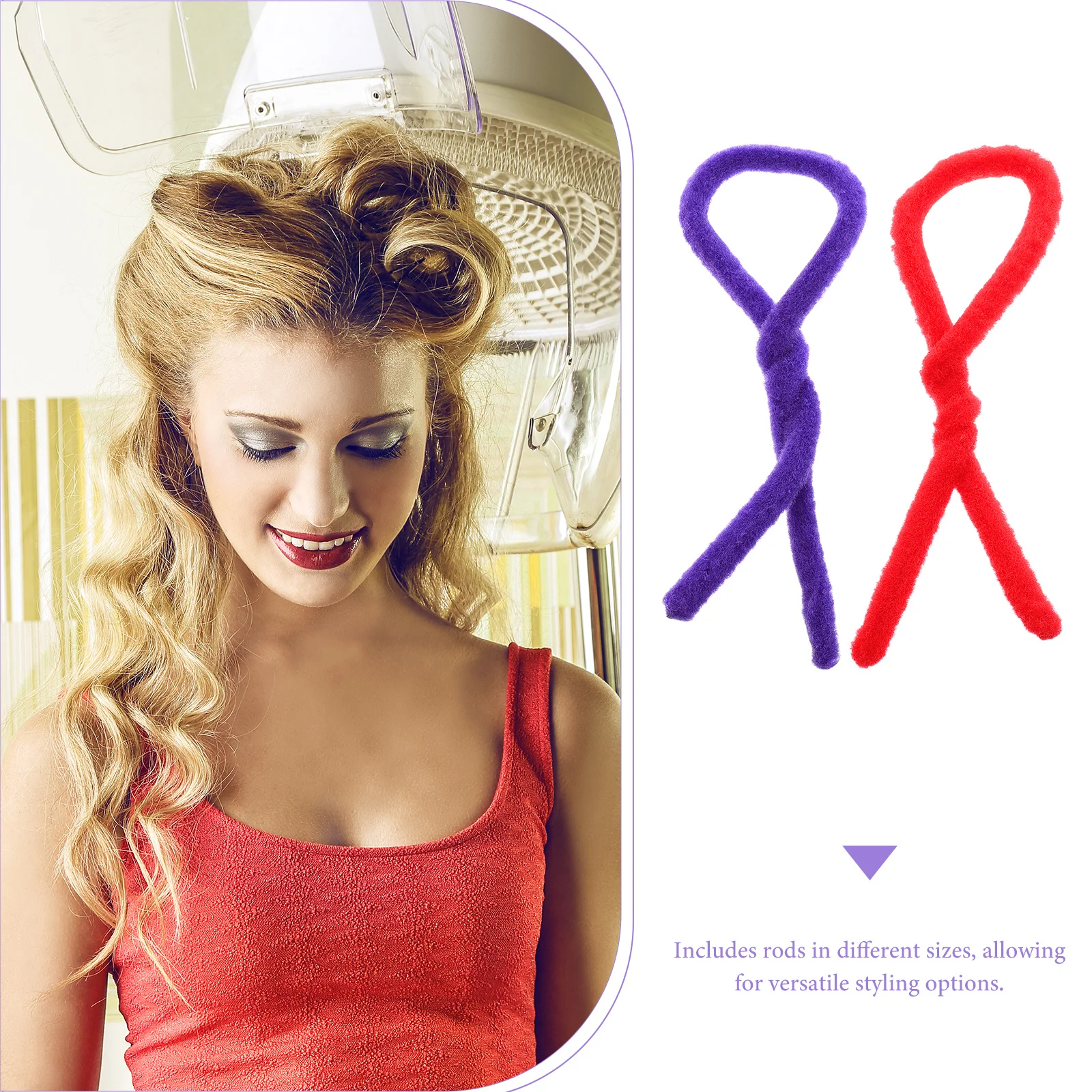 58 قطعة قضيب بيرم أدوات تصفيف الشعر دوامة الشباك قضبان لصالون تصفيف المنزل طويل قصير الشعر الشباك قضيب بيرم قضبان للشعر الطويل