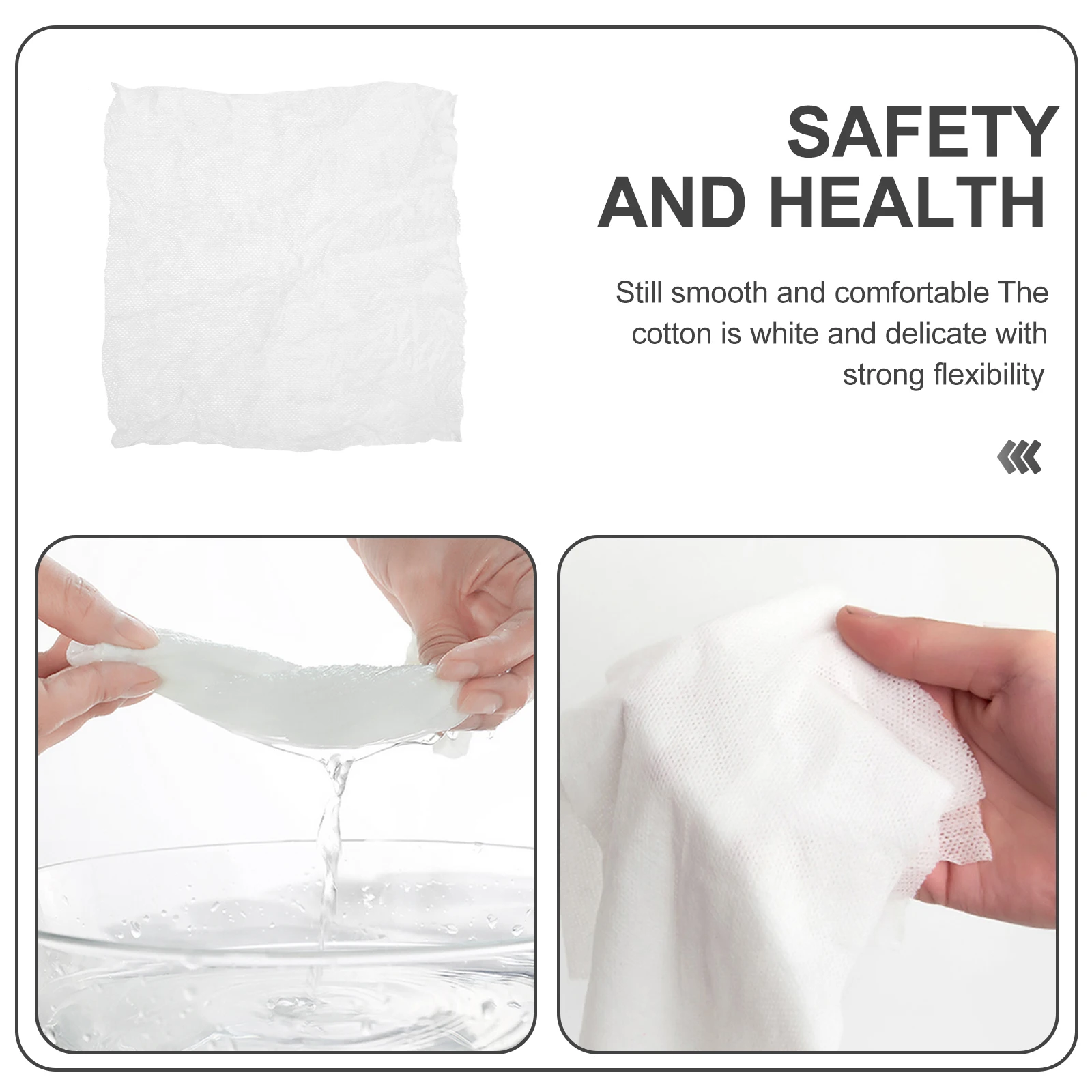 

100 Pcs Facial Towels Cotton Wash Compression Washcloth Cleansing Compressed White Outdoor Travel