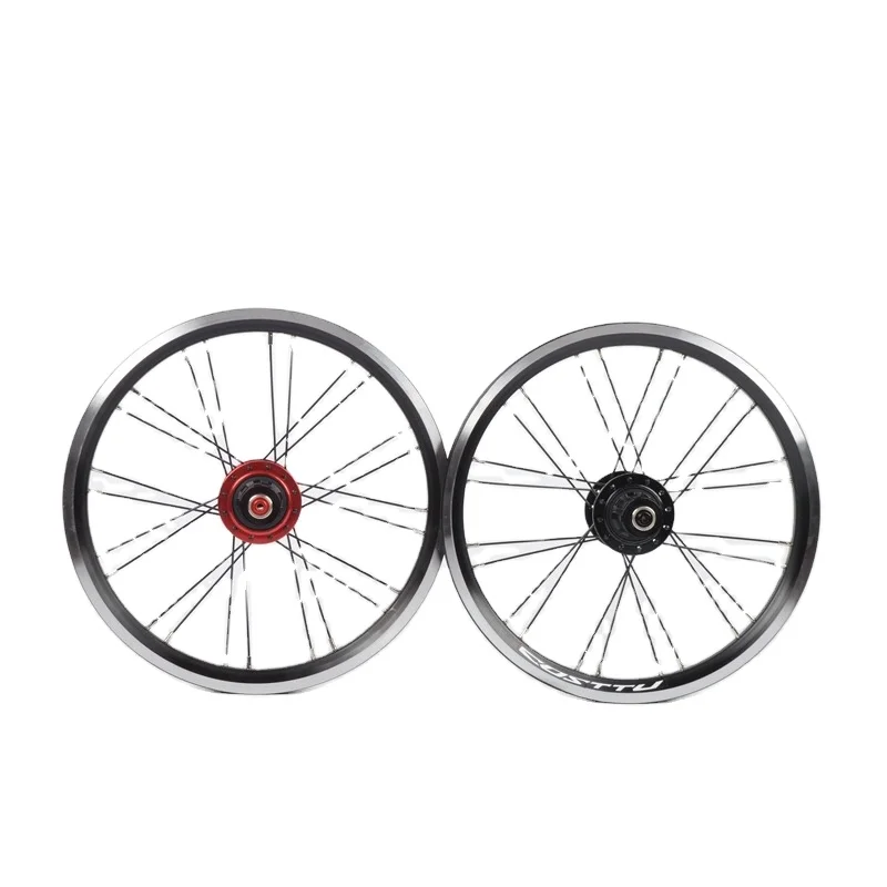 14 inch 16 inch folding bicycle five bearing disc brake 120 Ring 305 xingmang ultra light aluminum alloy disc brake wheel set