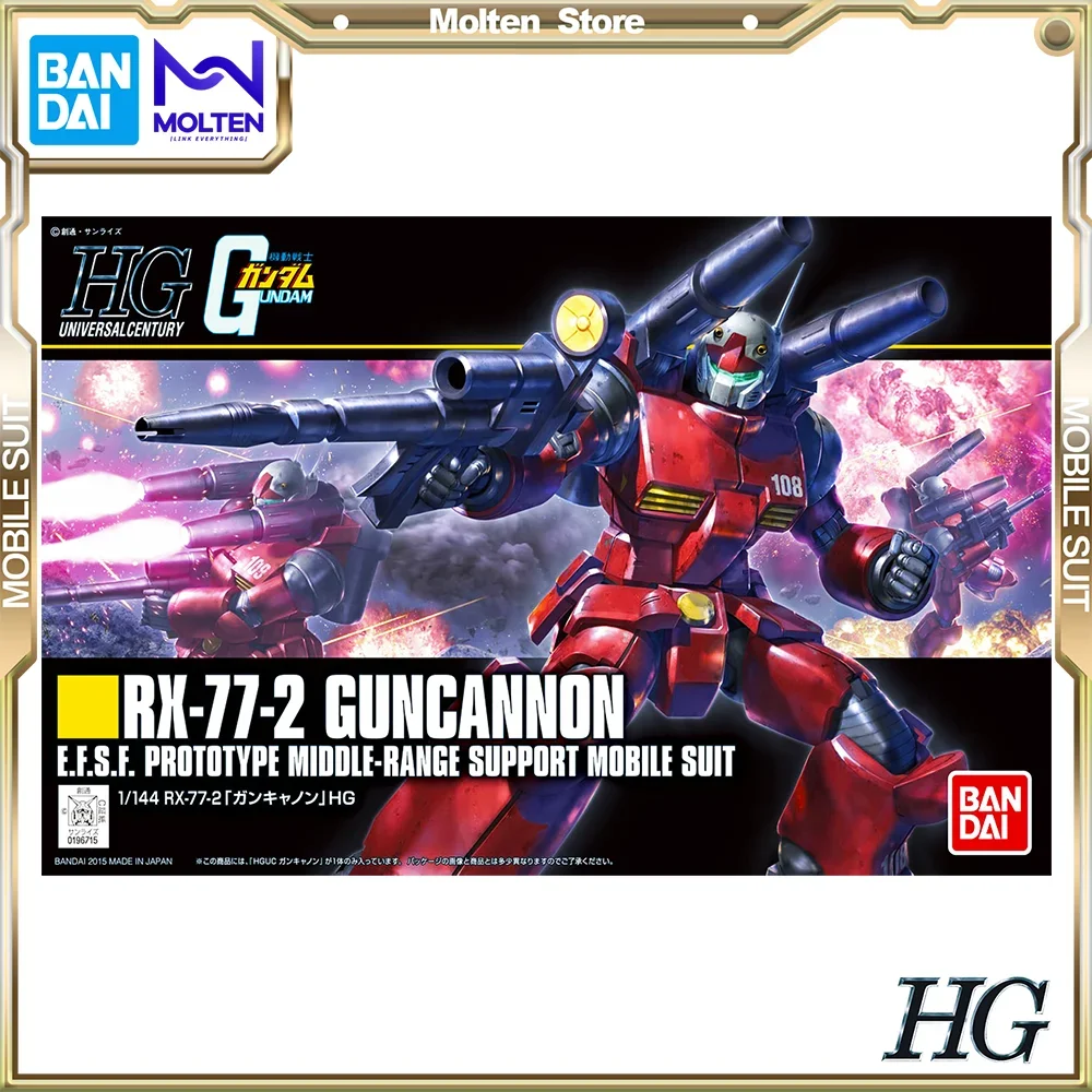 

BANDAI Original HG 1/144 Revive RX-77-2 Guncannon Mobile Suit Gundam Gunpla Model Kit Assembly/Assembling