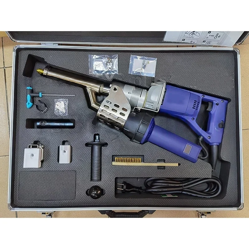 Hand Extrusion Plastic Welding Gun Adjustable Temp Portable HDPE PP Plastic Extruder Welder for Geomembrane Pipe Welding