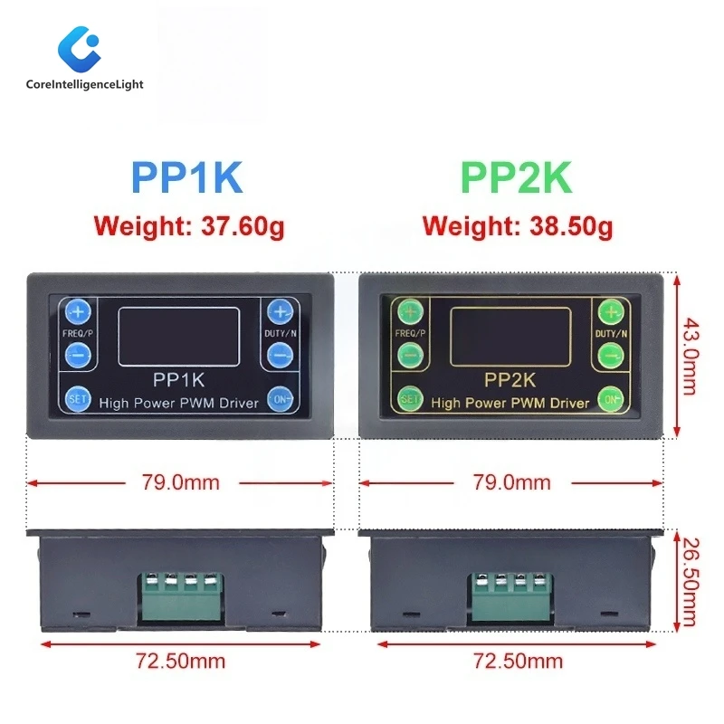 ZK-PP1K مولد إشارة الوضع المزدوج ZK-PP2K PWM وحدة تحكم سرعة المحرك منظم 8A 150 واط تردد دورة العمل وحدة قابلة للتعديل