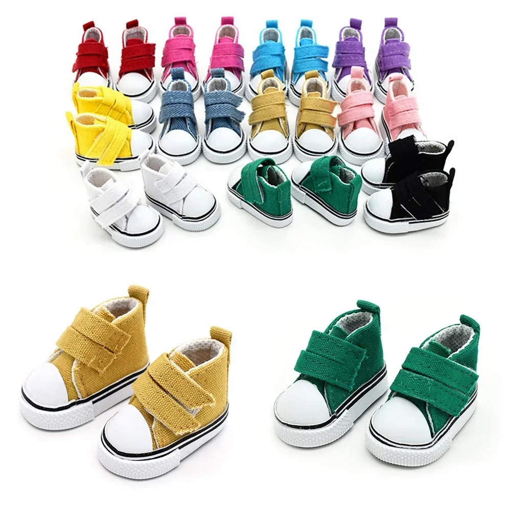 

Doll Shoes 5cm Fashion Mini Canvas Seakers Toy Footwear Sports Tennis Shoes Children Gift Toys Shoes For EXO Dolls