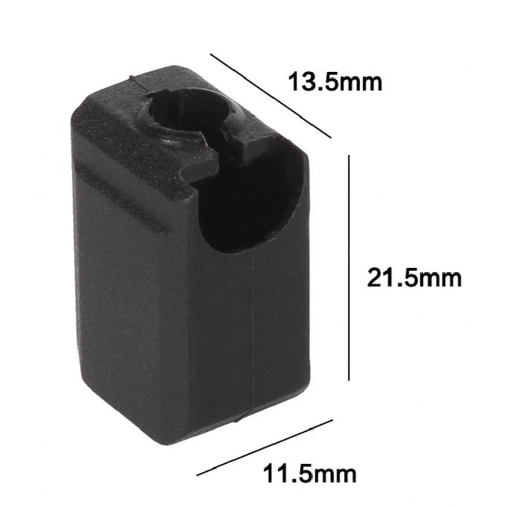 15pcs Hot End Silicone Sleeve For Bambu Lab X1 X1C P1P P1S 3D=Printer Nozzle Protective Cover Heat Insulation Dust=Proof Black