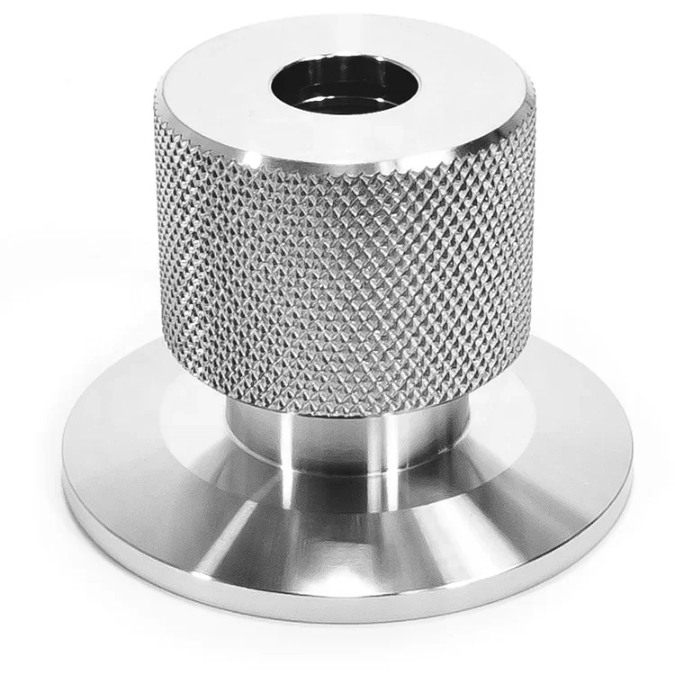 Adapter KF-40 to 1/2 in. I.D. Quick Coupling Compression Port, ISO-KF Flange Size NW-40, Stainless Steel