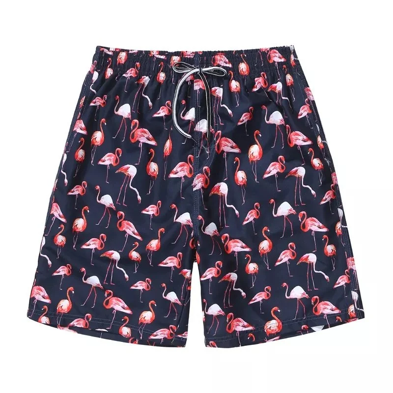 3D Print Abstract Art Short Pants For Men Graffiti Print Board Shorts Summer Beach Casual Loose Elastic Waist Sports Swim Trunks