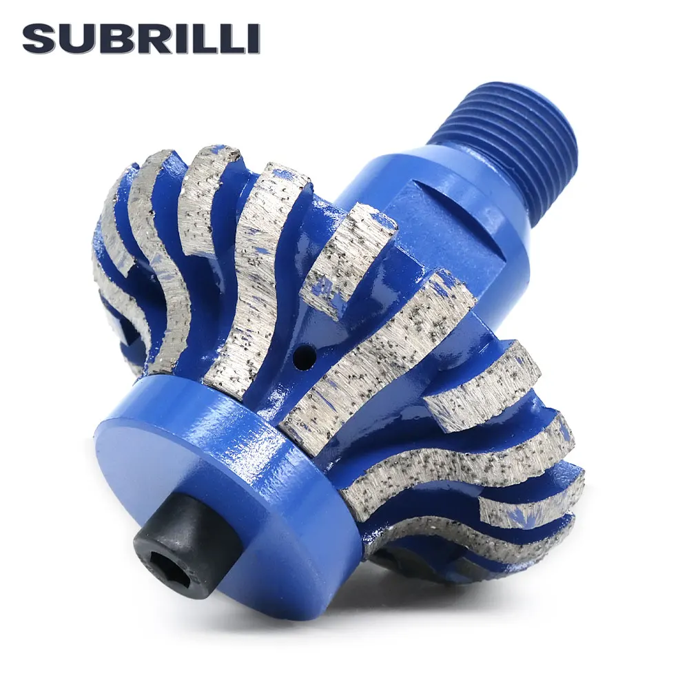 SUBRILLI Diamond Router Bit F20 Profiling Wheel With 1/2Gas Arbor Water Holes For Countertop Edge Grinding Granite Marble Stone