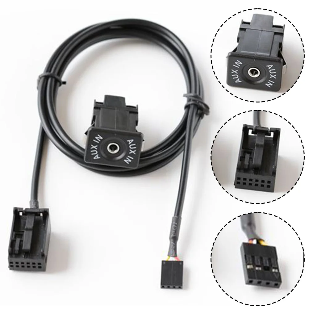 Car AUX Audio Adapter AUX socket Power cord For For Opel for CD30 CDC40 CD70 DVD90 12V Aux Audio Cable Socket Interface Adapter