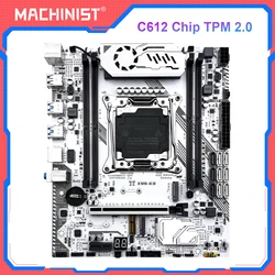 MACHINIST K9 X99 Motherboard Support TPM 2.0 intel Xeon E5 V3/V4 LGA 2011-3 CPU and DDR4 RAM NVME M.2 Four channel memory