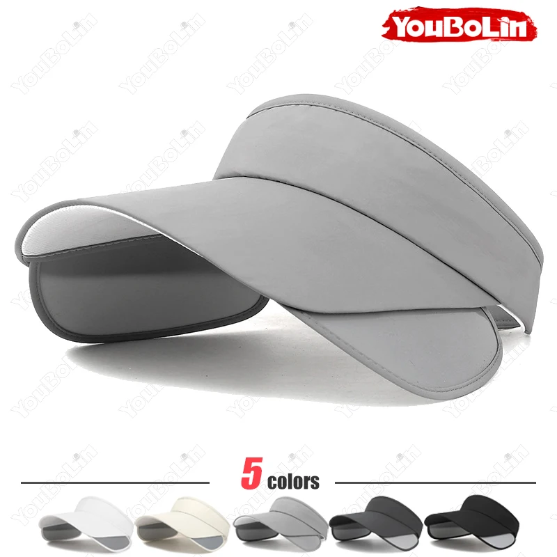 

Womens Summer Sun Hat | Extendable Brim UV Protection Empty Top Cap, Solid Color Casual Hat for Men & Outdoor Use