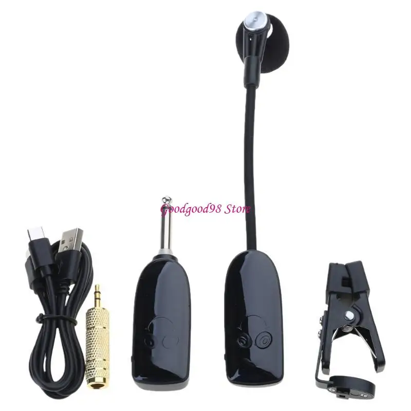 Wireless Sax Mic With Sound Production Enhances Convenient For Saxophone Trumpet Stage Performances And Studio  view 3