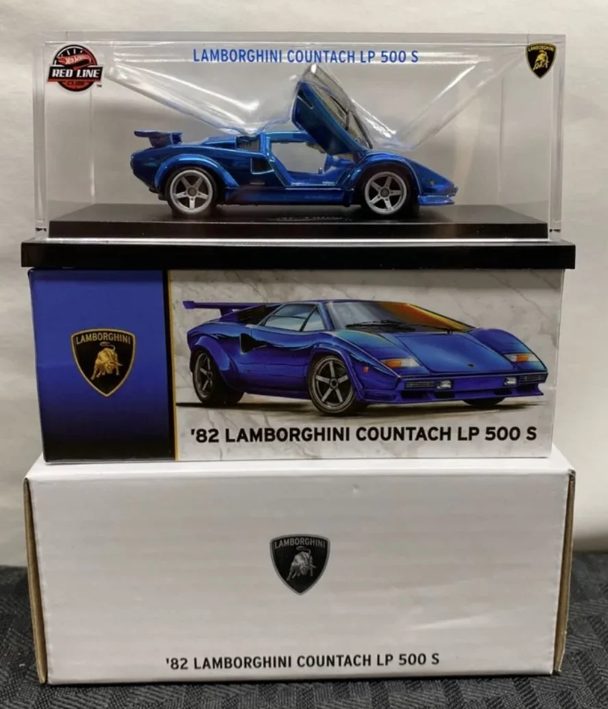 

2023 Hot Wheels RLC 1:64 82 Lamborghini countach lp 500 s limited collection of die cast alloy trolley model ornaments