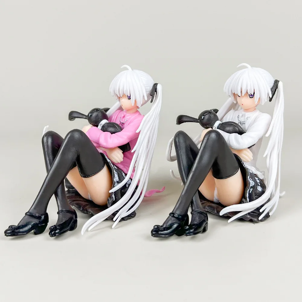 نموذج أنيمي لطيف فتاة شخصية العمل ، Kasugano Sora ، حيث نحن الأقل وحده ، يجلس معانقة الأرنب ، ديكور الغرفة ، هدية لعبة ، 9-