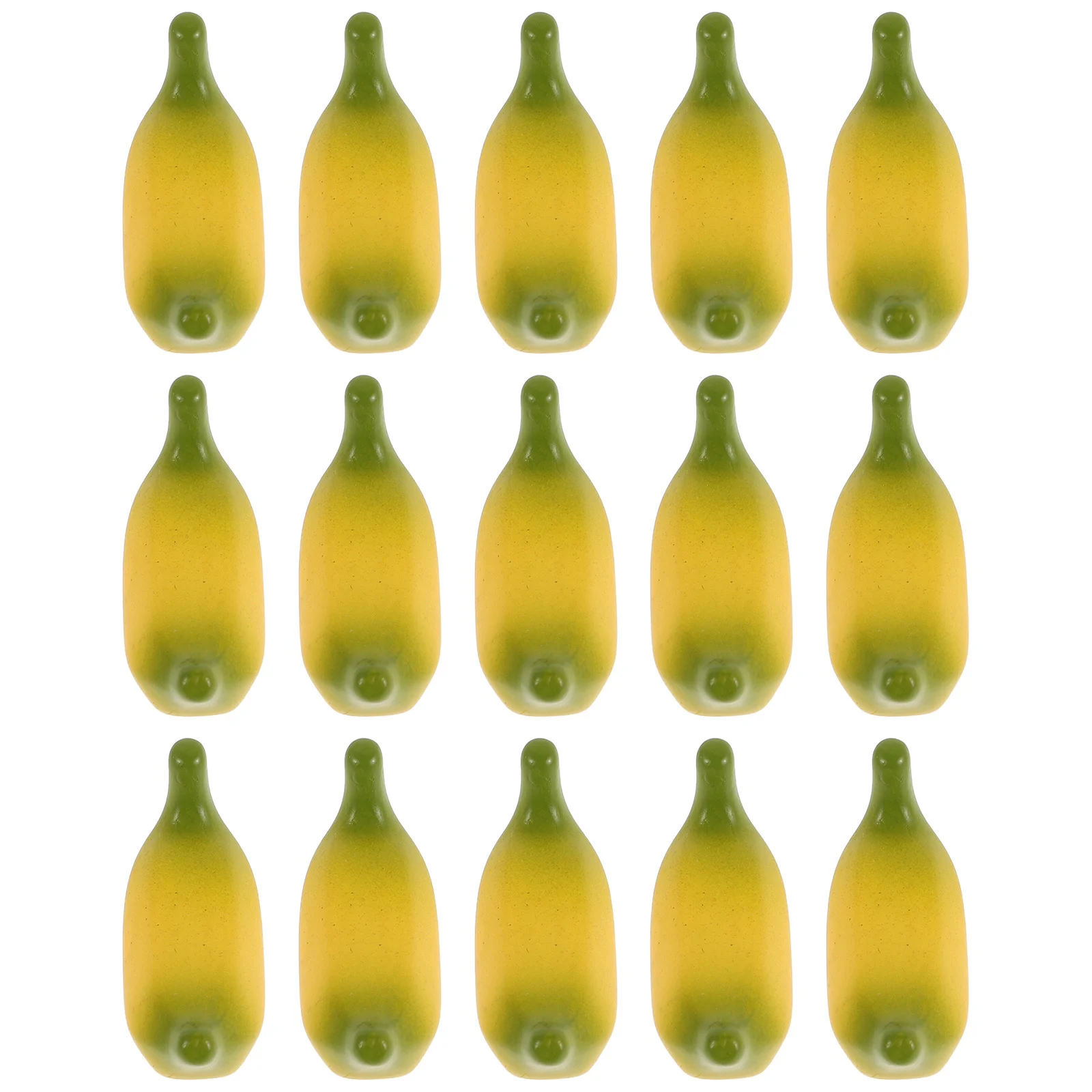

15Pcs Miniature Bananas Realistic Artificial Yellow Fruit Display Decoration Kitchen Party DIY Crafts Photography Props