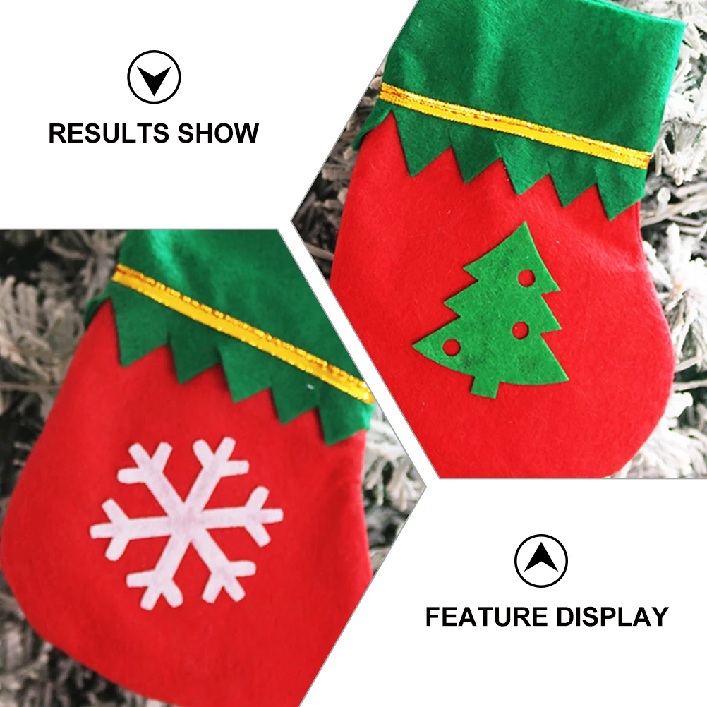 

8 Pcs Cutlery Set Non Woven Tableware Holder Silverware Bags ganizer Knives Christmas Tableware Bag Fork Cover Socks