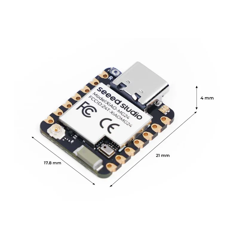 Nowy XIAO MG24 Sense Silicon Labs EFR32MG24 Matter Native over Thread/BLE 5.3, Arduino, 1.95μA Ultra-Low-Power