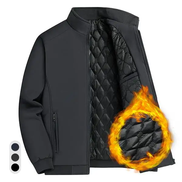 

Men's Padded Jacket L 3311 Wear Resistant Waist Shaping Outdoor Long Style for Middle-Aged And Elderly Couples