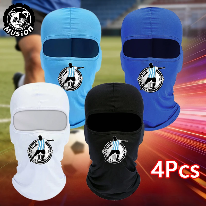 Musion Balaclava Mask 2026 Football Street Hip Hop Printed 4PCS Windproof Sunscreen Breathable Camping Outdoor Hat