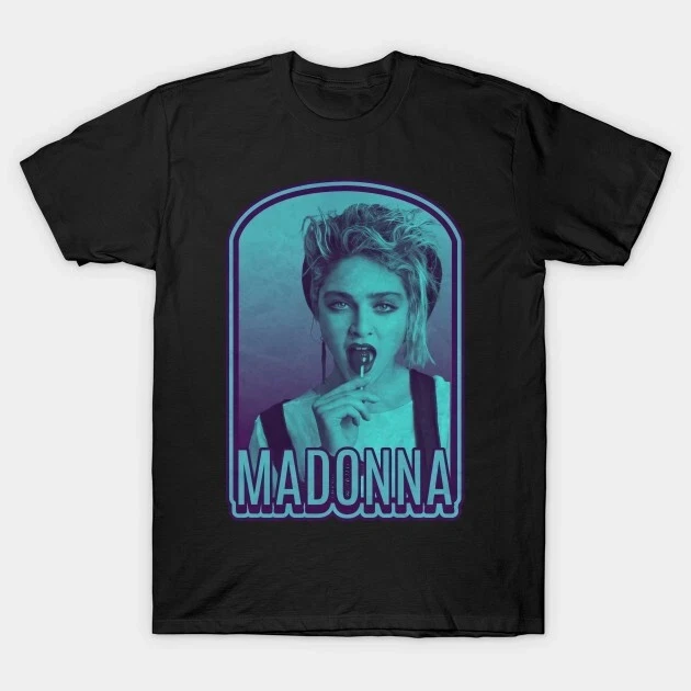 

Madonna T-Shirt American Band Singer T-shirt Men Street Hip-hop Rock Short-sleeved Women Cotton Round-neck Top High Quality Tee
