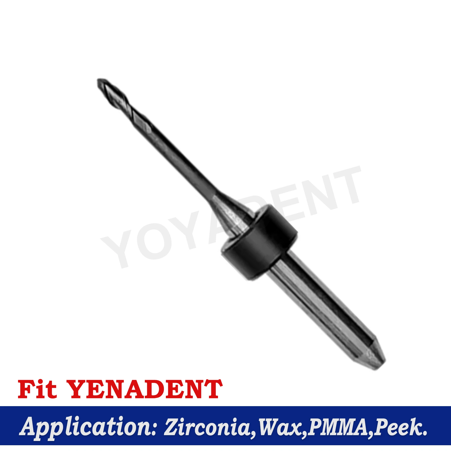 YENADENT Dentalfräser für Zirkonoxidblöcke, 0,6 mm/1,0 mm/2,0 mm Werkzeuge für Zirkonoxid-PMMA-CAD/CAM-Laborfräser – Detail 4