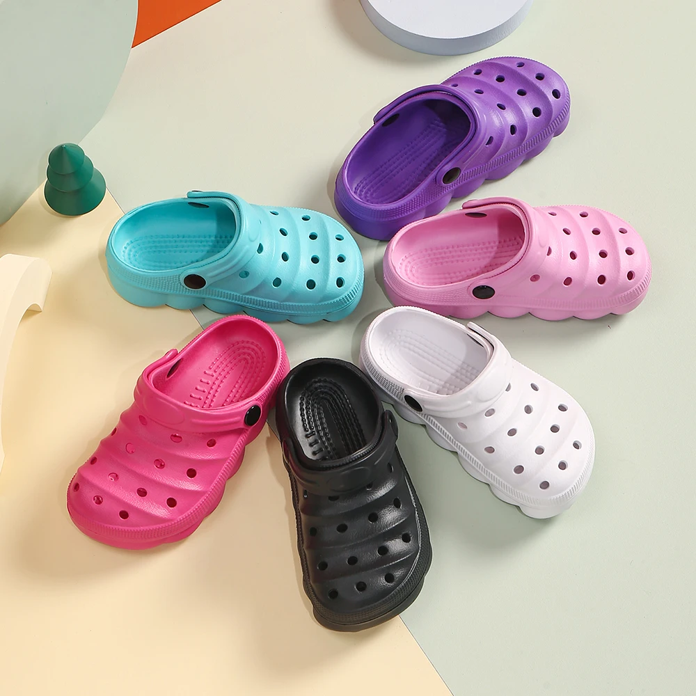 جديد الصيف والخريف قباقيب النعال غير رسمية عدم الانزلاق لينة وحيد خفيفة الوزن كهف الصنادل لصبي وفتاة أحذية للحديقة في الهواء الطلق