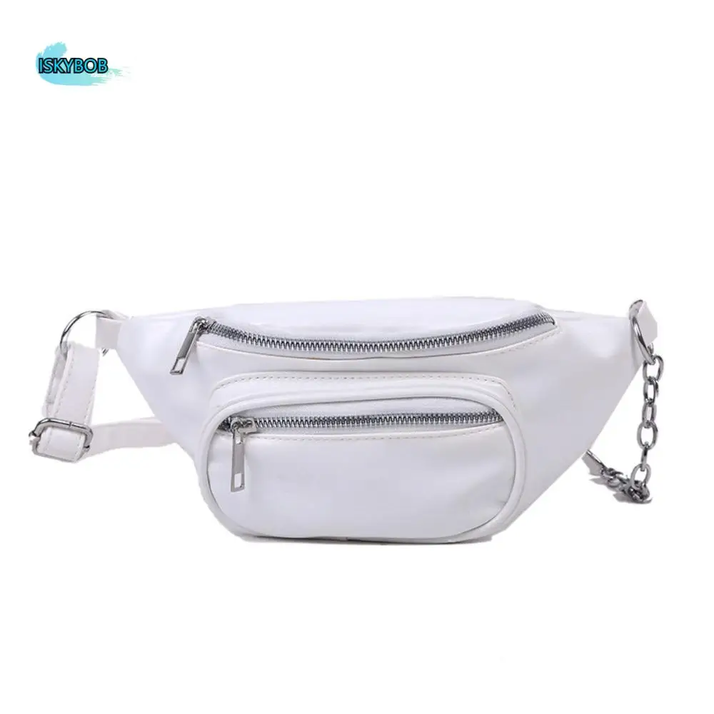 

Поясные сумки из искусственной кожи, однотонная женская нагрудная сумка в корейском стиле, сумка через плечо из искусственной кожи, большая вместительная поясная сумка через плечо, женская