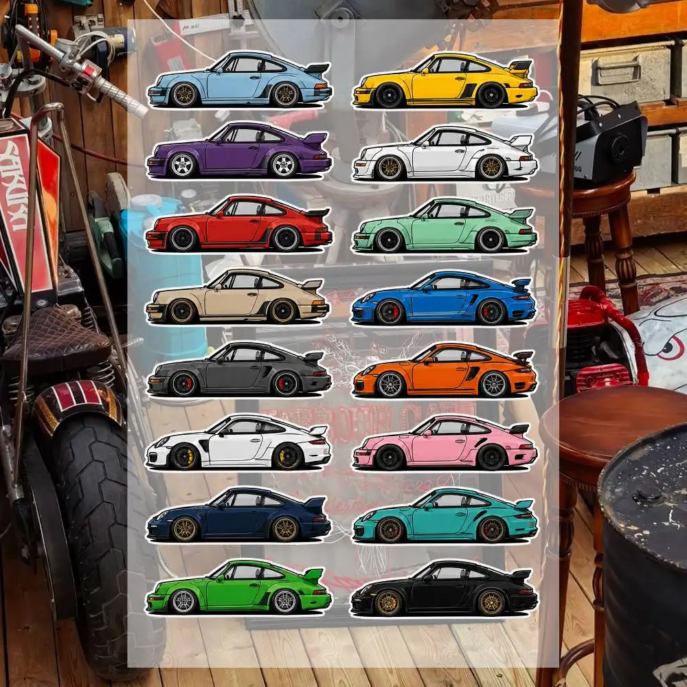 Retrofit RA-cing CA-r 2 Waterproof Vinyl Stickers for Car Motorcycle Bike Skateboard Laptop Bottle Phone
