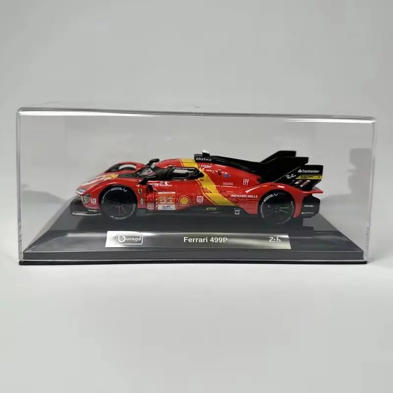 1/43 Bburago Ferrari 499P Dust Cover 24h Le Mans Rally Champion Porsche 963 BWM M Hybird V8  Lamborghini SC63 Die Cast Car Model