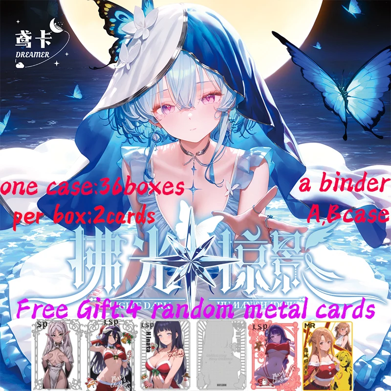 

2025 Newest Light Dark Human Shadow A5 Size Goddess Story Collection Card Waifu Swimsuit CCG ACG TCG World Trading Hobbies Gift