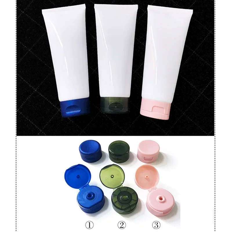 

150 мл 150 г белая пластиковая бутылка для выдавливания, пустой мягкий тюбик, косметический лосьон, крем для ухода за кожей, многоразовый контейнер