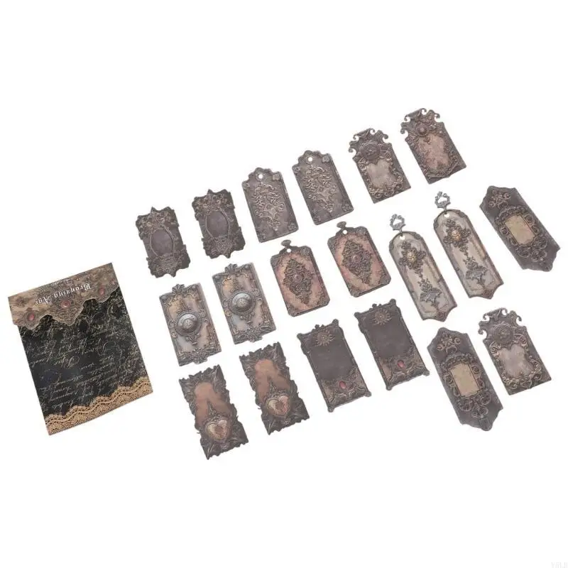 Y5LB Goth Embossed Sticker for Notebook Journal Water Bottle Scrapbooking Sticker