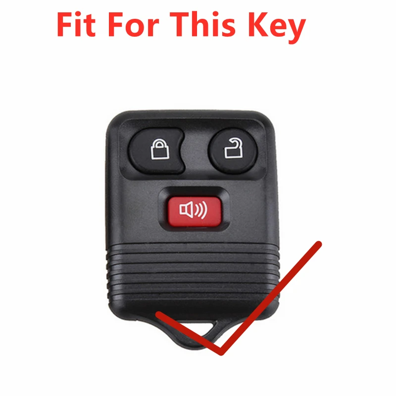 FLYBETTER 2Colors Genuine Leather 3Button Remote Key Case Cover For Ford Escape/Ranger/Explorer/Freestar Car Styling  L12