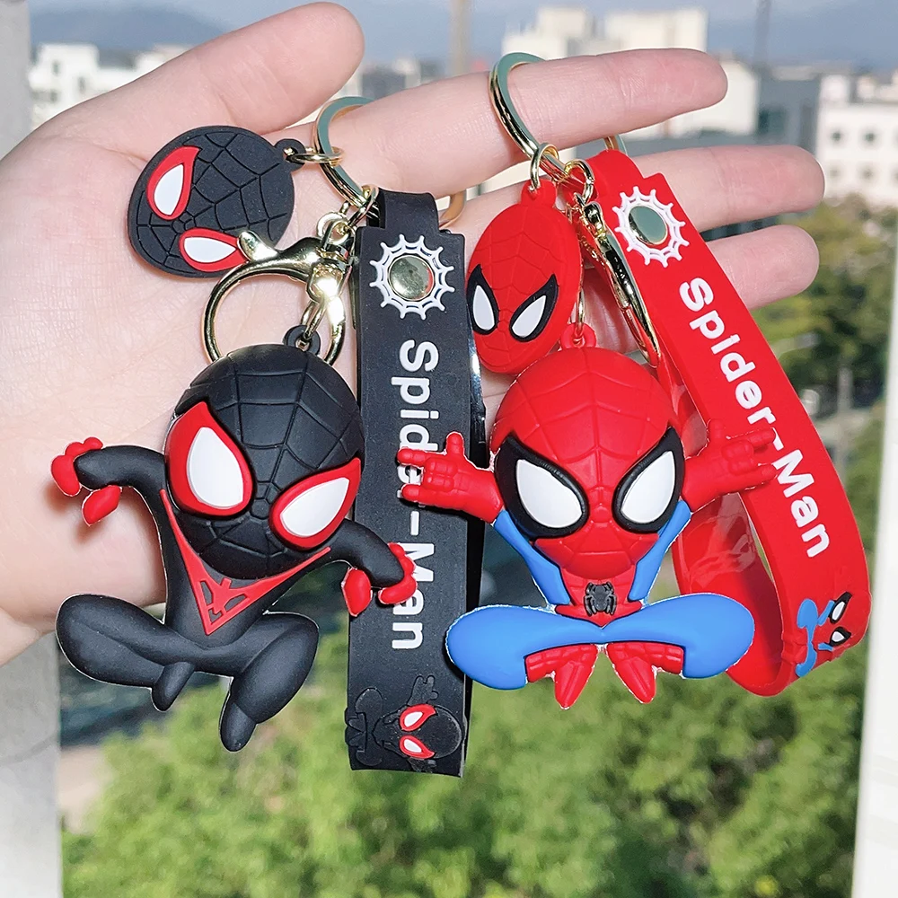 Popular Movie Characters, Superhero Series, Handsome Spider Man Action Model Doll Pendant, Charming Car Pendant, Keychain Gift