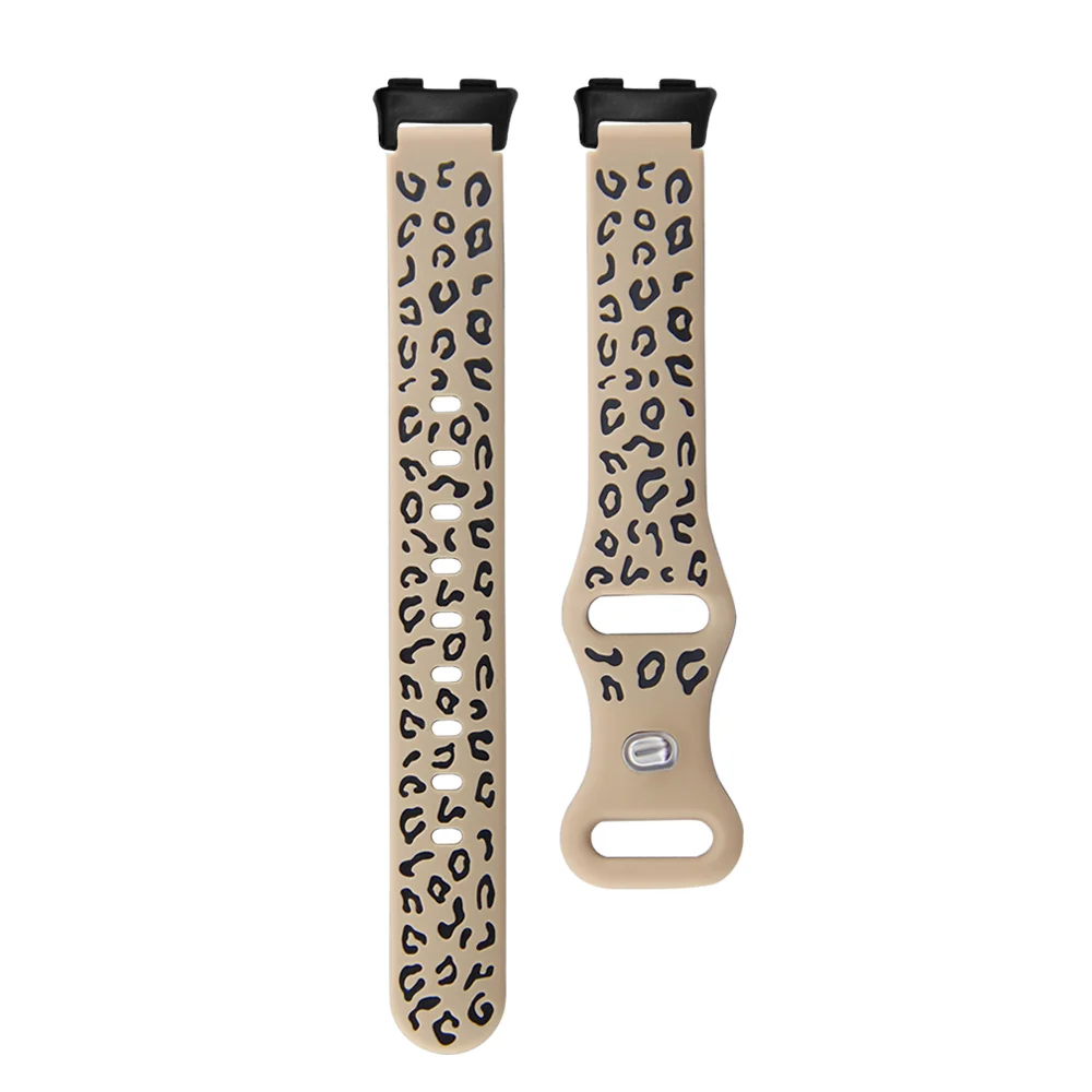 

Leopard Print Silicone Watch Band For Huawei Band 8 Quick Release Replacement Adjustable Fashio Sport Smart Watch Strap Unisex