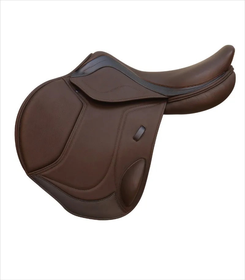 

comfor leather English jumping saddle, sui for professional equestrian training