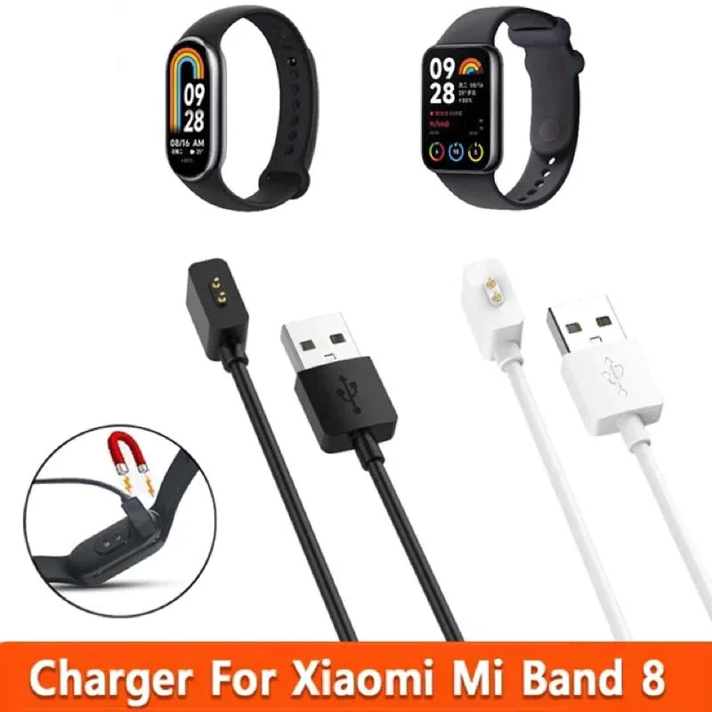 Carregador USB para Xiaomi MI Smart Band 10 9 8, Estação de Carregamento Rápido Portátil para MI Band 8 Active
