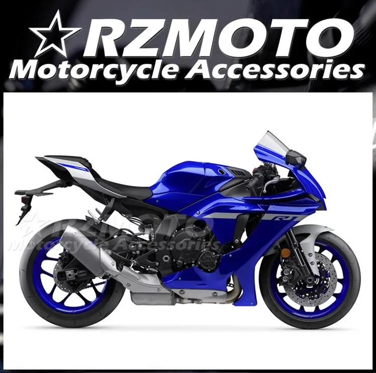 

Новый комплект обтекателей для мотоцикла ABS, подходящий для YAMAHA R1 R1m 2020 2021 2022 2023 19 20 21 22 23 Комплект кузова на заказ синий серебристый