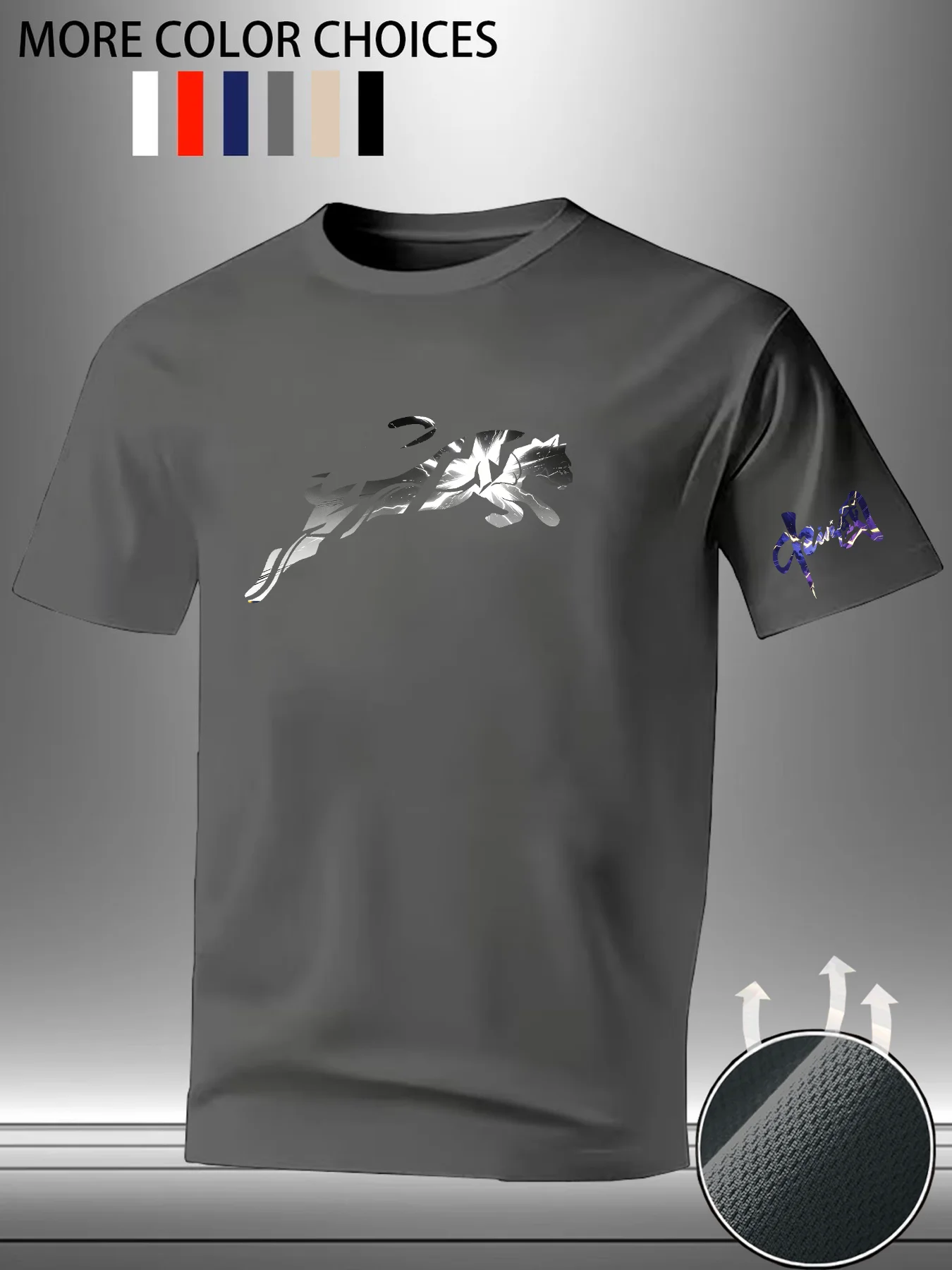 T-shirt Homme Tendance Été Y2K Décontracté Coupe Ample Col Rond Imprimé Manches Courtes Vêtement