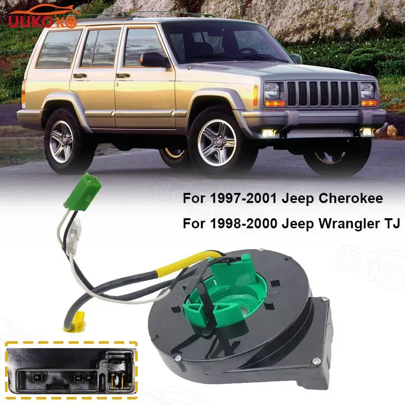 High Quality Steering Spiral Cable For 1997 1998 2000 2001 JEEP CHEROKEE XJ Clock Spring Auto Parts