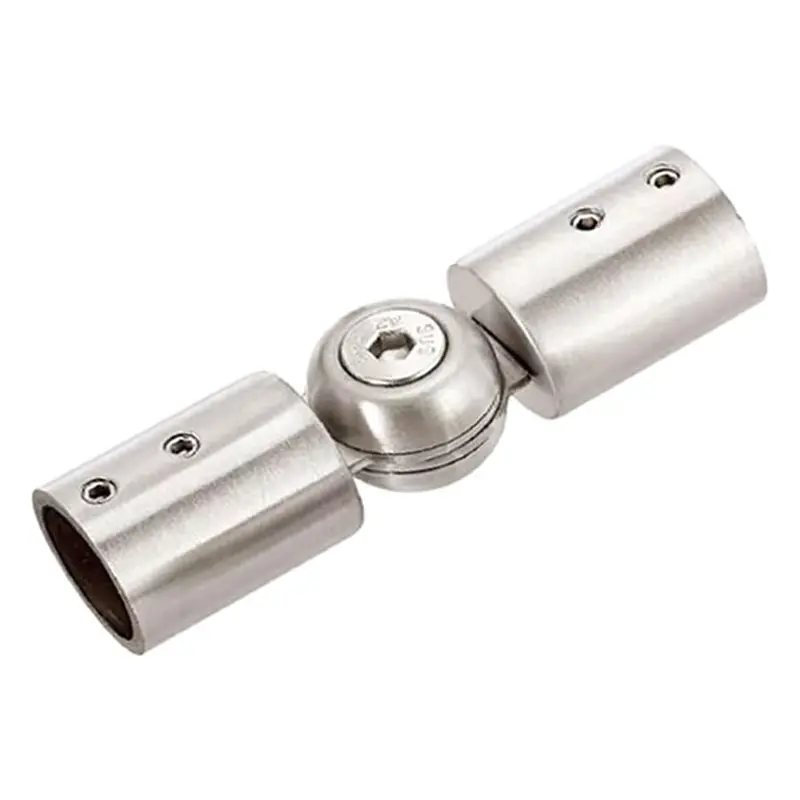 A68P-Reliable Rod Corner Connector For Shower Room Adjustable Elbow Connector In 304 Stainless Steel For Bay