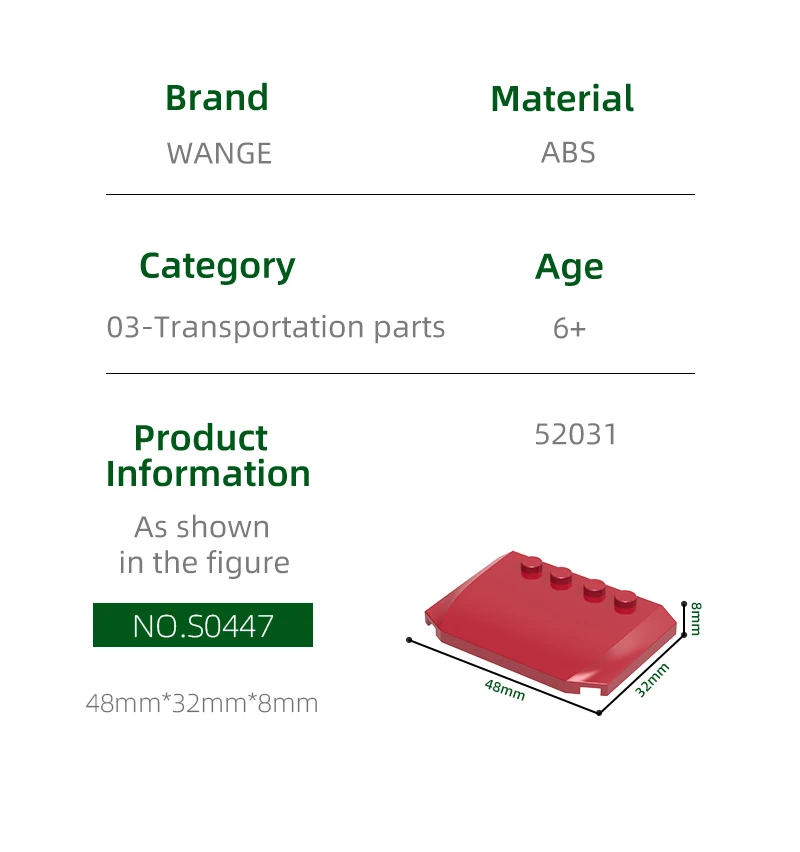 مجموعة بناء غطاء سيارة من Wange للأطفال ، ملحقات أدوات MOC ، متوافقة مع ألعاب الطوب ، صندوق هدايا ، 4 نقاط ، 28% لكل مجموعة #4