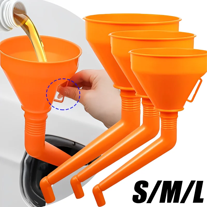 

Telescopic Long Tube Fueling Funnel with Filter Auto Motorcycle Refueling Equipment Long Spout Funnel Tool Auto Parts