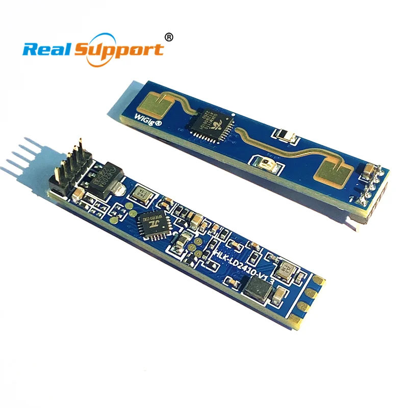 LD2410 HLK-LD2410B LD2410B FMCW 24GHz Smart Human Presence Radar Sensor Bluetooth-compatible Heartbeat Detection Sensor Module