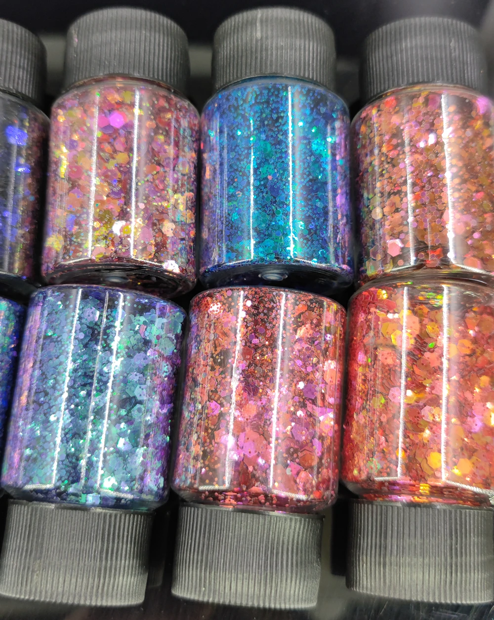 30ml camaleão hexágono prego glitter flocos chunky holográfica mix tamanho camaleão brilho brilhante manicure unhas lantejoulas acessórios