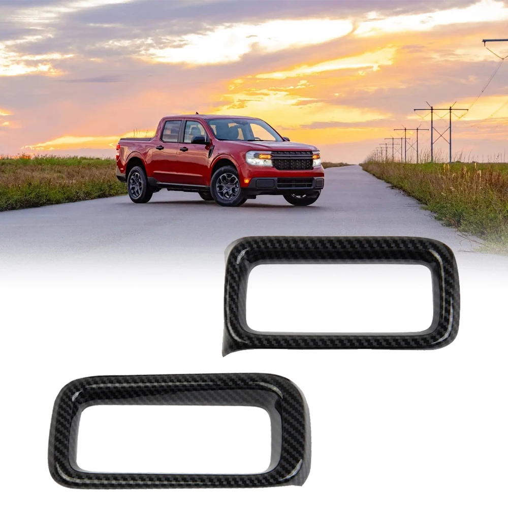 

Декоративная крышка внутренней ручки двери автомобиля для Ford Maverick 2022-2023, аксессуары для интерьера, ABS, углеродное волокно