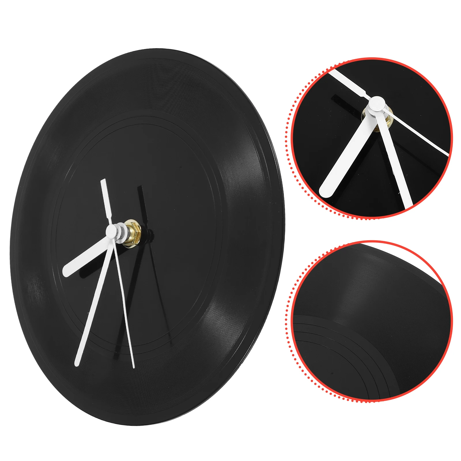 

1Set Unique Vinyl Record Wall Clock Decorative Round Hanging Clock for Home Office Bedroom Living Room Modern Decor