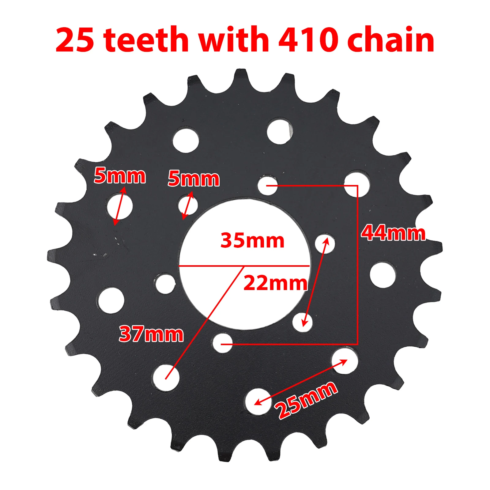 

25 Tooth Bike Chainwheel 25 Tooth Chainwheel Bicycle Maintenance Black Color Good Working Condition High Performance
